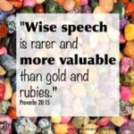 wise speech proverbs